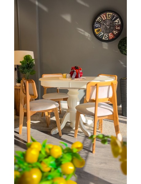 Oval Elegance Masa(4 Sandalyeli)